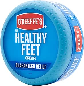 O'Keeffe's Healthy Feet Foot Cream Relieves and Repairs Extremely Dry Cracked Feet Instantly Boosts Moisture Levels, 76g/2.7oz Jar, (Pack of 1) 22302