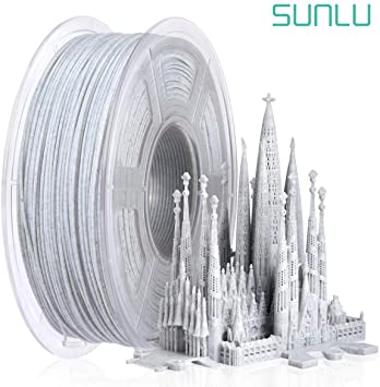 SUNLU Marble PLA 3D Printer Filament 1.75mm, PLA Filament for 3D Printers and 3D Pens,1kg per Spool