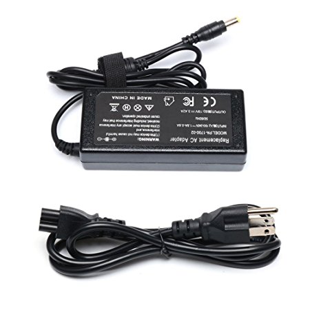 Reparo 65w Ac Laptop Adapter Charger for Gateway MD7818U MD7820U NE56 NE56R10U NE56R11U NE56R12U NE56R13U NE56R15U NE56R27U NE56R31U NE56R34U NE56R37U NE56R41U NE56R42U NE71B06U Power Supply Cord