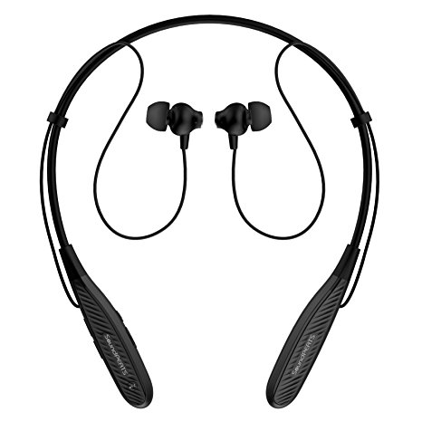 SoundPEATS Bluetooth Headset Neckband Sports Bluetooth Running Headphones Stereo Earbuds with Mic (Up to 9 Hours Play Time, Bluetooth 4.1, aptX, Noise Cancelling, Sweatproof)_Q1000