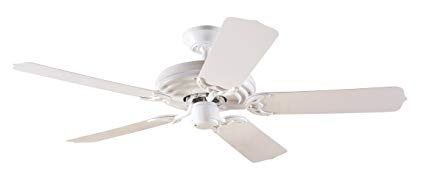 Hunter 23566 Sea Air 52-Inch 5 White Plastic Blades Ceiling Fan, White