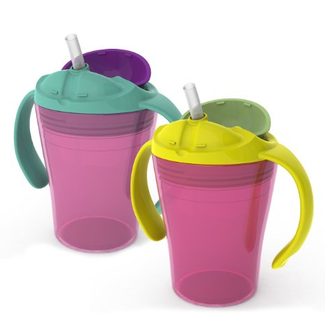 Summer Infant Sippy Stackers Training Straw Cup, Girl, 6 Ounce