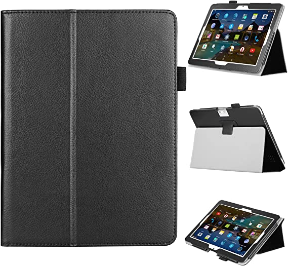 KuRoKo Folio Case Cover Compatiable with Dragon Touch K10 10.1, Victbing 10, WECOOL 10 Inch Tablet, ZONKO 10.1, Mirzebo Android Tablet 10 Inch