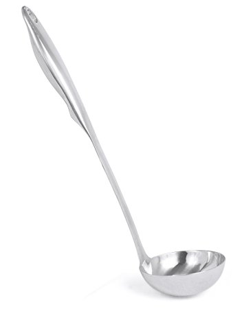 Internet’s Best Stainless Steel Soup Ladle | Large Kitchen Utensil Spoon | Punch Bowl and Soup Pan Ladle