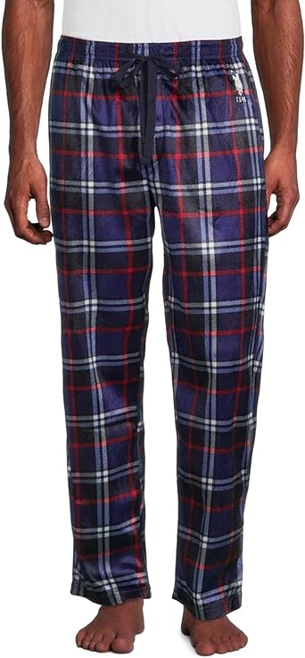 U.S. Polo Assn. Men's Pajama Pants - Ultra Soft Fleece Sleep and Lounge Pants (Size: S-XL)