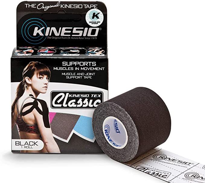 OPTP Kinesio Tex Classic Tape, Black, 2-Inchx13.1-Feet