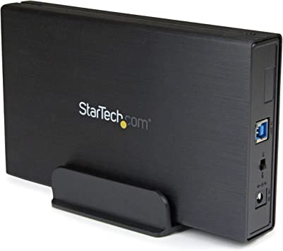 StarTech.com USB 3.1 Gen 2 External Hard Drive Enclosure for 3.5” SATA Drives - Fan-less UASP Enhanced Single Drive Enclosure (S351BU313)