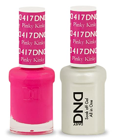 DND Soak Off Gel Polish Dual Matching Color Set 417, Pinky Kinky