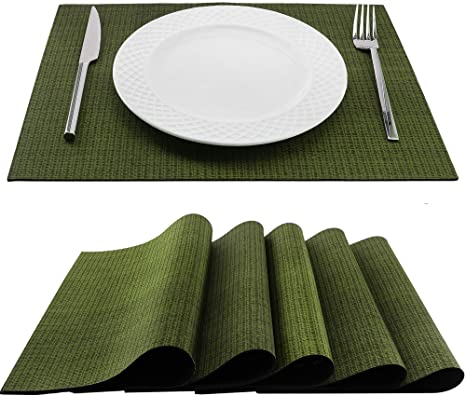 Trivetrunner: Decorative Modular Trivet Runner for Table 6 pcs Placemats Extendable Hot Pad, Heat-Resistant Surface,for Hot Plates, Pots, Dishes, Cookware for Kitchen (Dark Green)