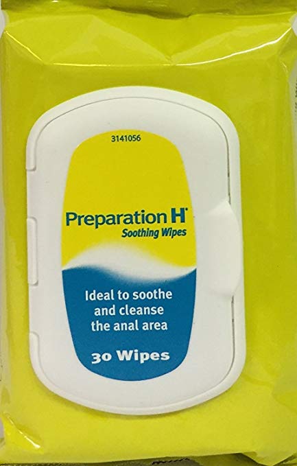 Preparation H 30 Soothing Wipes x 3 Packs