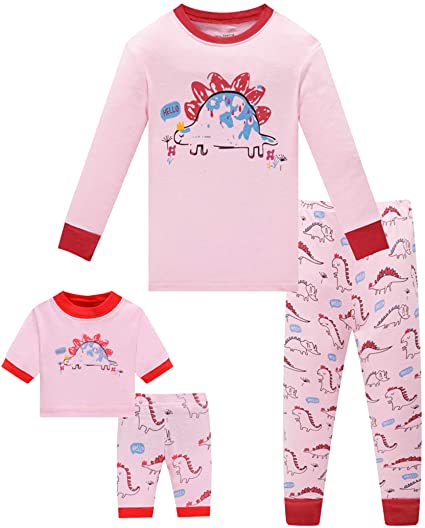 Babypajama Kids & Toddler Pajamas Matching Doll & Girls Pajamas 100% Cotton Pjs Set Fits American Girl