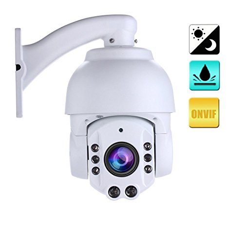 IMPORX 1080P Security IP Camera - 20X Optical Zoom, POE Vandal Dome,Plug and Play, Pan and Tilt, Weatherproof Night Vision Home Surveillance Camera