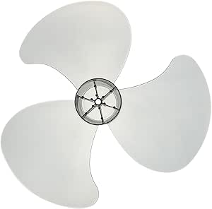 DOITOOL Universal Plastic 3 Leaves Fan Blade Set 16 Inch Replacement Fan Blades with Nut Cover Electric Fan Leaves for Table Standing Pedestal Fan