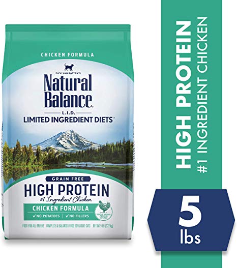 Natural Balance L.I.D. Limited Ingredient Diets High Protein Dry Cat Food, Grain Free
