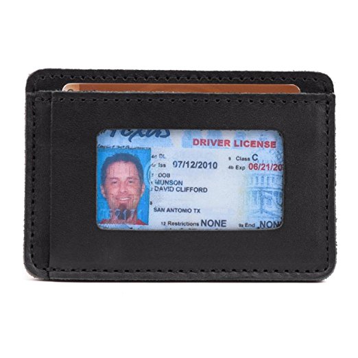 Saddleback Leather Front Pocket ID Wallet - Best Selling 100% Full Grain Small Leather Wallet with 100 Year Warranty