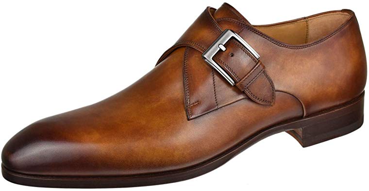 Magnanni Mens Shoes Lazaro Monk Strap 20653-Cuero