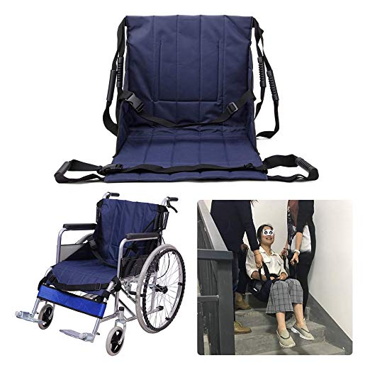 Transfer Boards Belt Slide Board Transferring Wheelchair Sliding Medical Lift Sling Chair Safety Mobility Aids Equipment for Bariatric Patient,Elderly,Disabled (Blue)