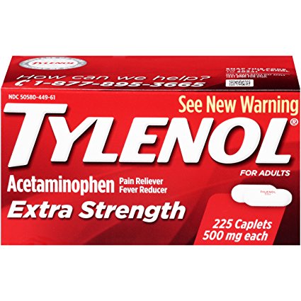 Tylenol Extra Strength Caplets, 500 Mg, 225 Count