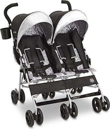 J is for Jeep Brand Scout Double Stroller, Charcoal Galaxy