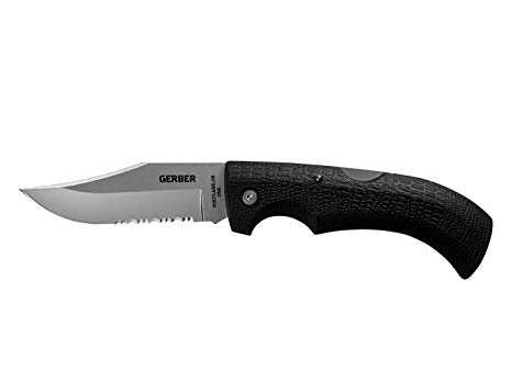 Gerber Gator Folding Knife, Serrated Edge, Clip Point [06079]