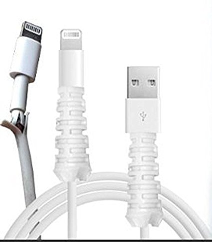 The Fray Fix LIGHTNING! (WHITE)(WORKS FOR LIGHTNING CORD AND USB-C POWER CABLE)