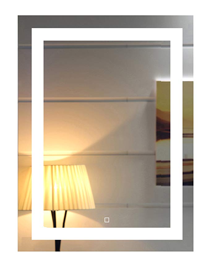 24X32 Inch Wall Mounted Led Lighted Bathroom Mirror with Touch Switch(GS099-2432) (24x32 inch)