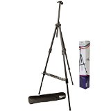US Art Supply Huntington Large 72 Inches Tall Aluminum Tripod Field and Display Easel-Extra Sturdy Premium Metal Construction 1-Easel with Free Carry Bag