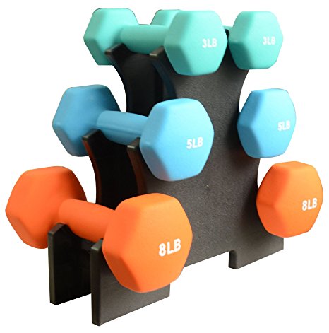 BalanceFrom Dumbbell Set with Stand