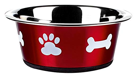 Classic Pet Products Classic Posh Paws Dish, 900 ml, Red