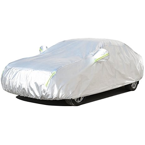 MATCC Car Cover Waterproof Vehicle Cover All Season All Weather Protection Auto Cover Fits Sedan (173''Lx70''Wx63''H)