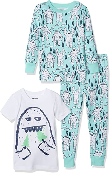 Spotted Zebra Boys' Snug-fit Cotton Pajamas Sleepwear Sets