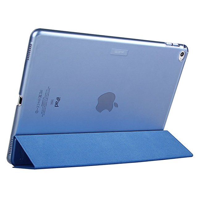 ESR iPad pro 12.9 inch Case, Smart Case Cover [Synthetic Leather] Translucent Frosted Back Magnetic Cover with Auto Sleep/Wake Function [Light Weight] for iPad Pro 12.9 (2015 Released) (Navy Blue)