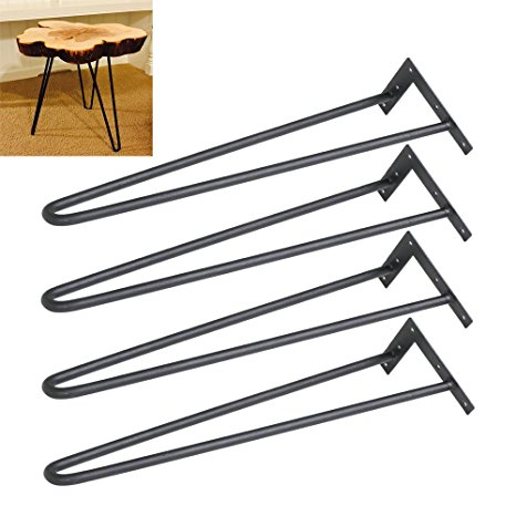 Yaheetech 16’’ Heavy Duty Table Legs Set of 4 Dining Table Laptop Desk Leg Black