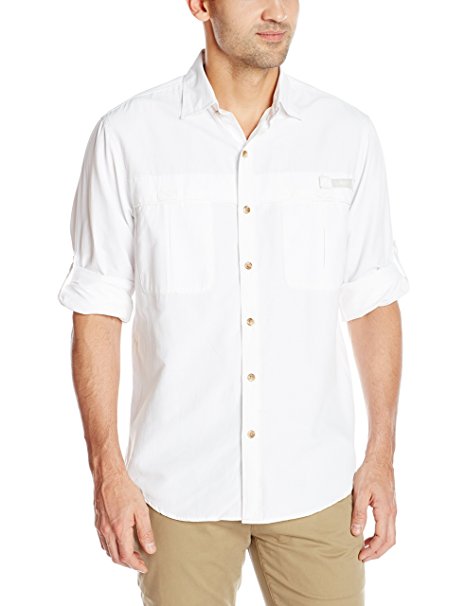 G.H. Bass & Co. Men's Explorer Survivor Point Collar Long Sleeve Fishing Shirt