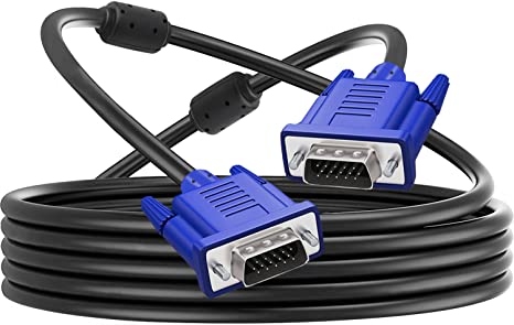 Pasow VGA to VGA Monitor Cable HD15 Male to Male for TV Computer Projector (15 Feet)