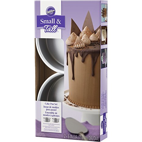 Wilton 2105-5636 2 Piece Small & Tall Layered Cake Pan Set