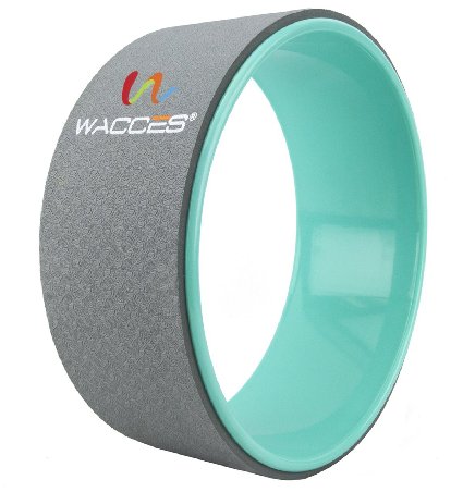 Wacces Yoga Wheel 13" for Stretching, Comfortable Support for Yoga Poses and Backbends, Improving Flexibility and Balance, Back Opener, Relive Back aches