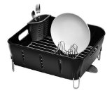 simplehuman Plastic Compact Dishrack Black