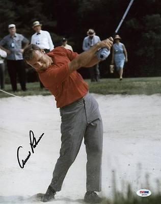 Arnold Palmer Autographed Picture - 11x14 #q45391 - PSA/DNA Certified - Autographed Golf Photos