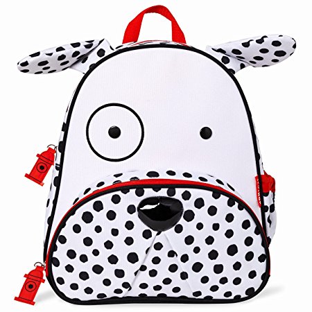 Skip Hop Zoo Toddler Kids Backpack, Dalmatian, Boy, White, 12-inches