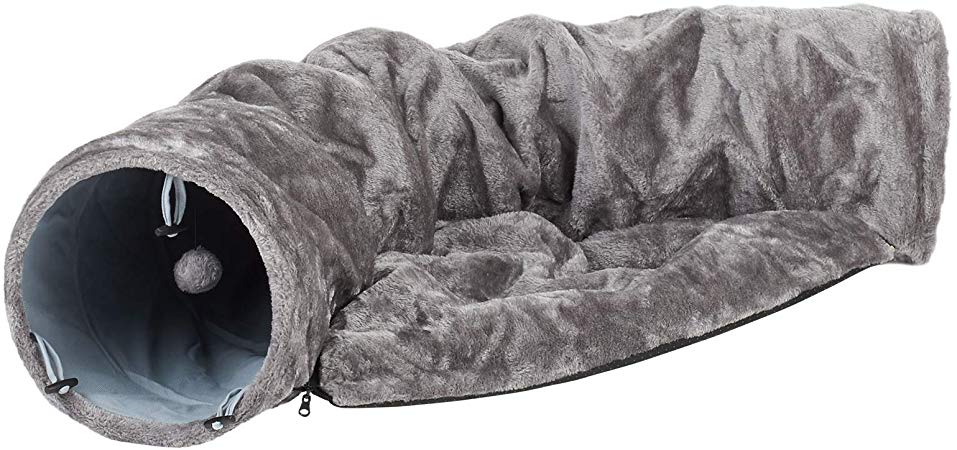 Me & My Pets Cat Play Tunnel & Bed - Grey
