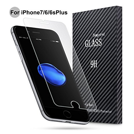 Atill iPhone 7Plus 6Plus Screen Protector, Tempered Glass Screen Protector Anti-Bubble for Apple iPhone 7 Plus, 6s Plus, 6Plus-5.5 inch (2Pack)