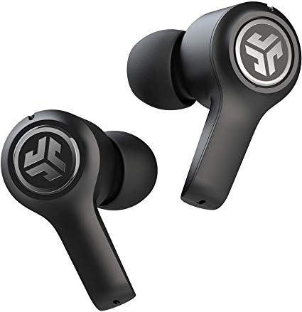 JLab Audio JBuds Air Executive True Wireless Bluetooth Earbuds   Charging Case - Black - C3 Calling with Dual Microphones - Long Travel Playtime - Bluetooth 5.0 Connection - 3 EQ Sound Settings