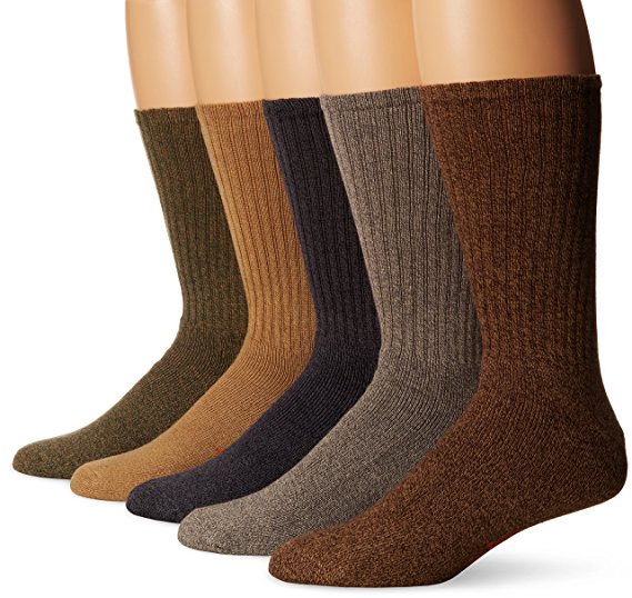 Dockers Men's Docker's 5 Pack Cushion Comfort Sport Crew Socks