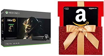 Xbox One X 1TB Console - Fallout 76 Bundle   $50 Amazon.com Gift Card