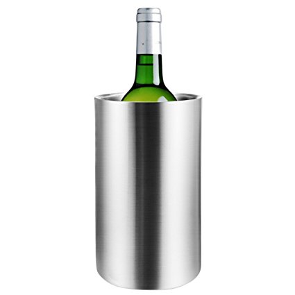 Hount Bottle Cooler Stainless Steel Double Walled Ice Bucket for Wine Champagne