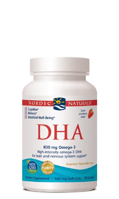 Nordic Naturals - DHA, Brain and Nervous System Support, 90 Soft Gels - 830 mg