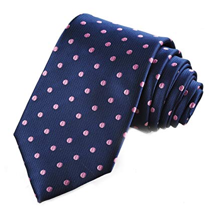 KissTies Polka Dot Tie Mens Necktie Wedding Ties   Gift Box