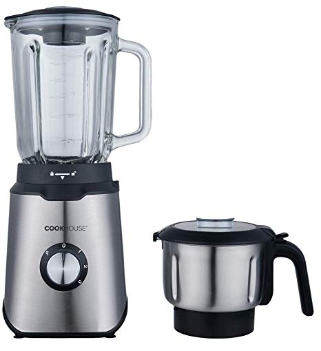 Cookhouse 800W Multi Blender with Bonus Spice/Coffee Grinder - High Power Professional Appliance for Smoothies, Soups, Iced Drinks, Recipes - 1.5L Capacity, Removable Parts for Easy Cleaning