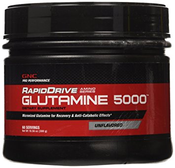 GNC Pro Performance RapidDrive Glutamine 5000- Unflavored 10.56 oz.